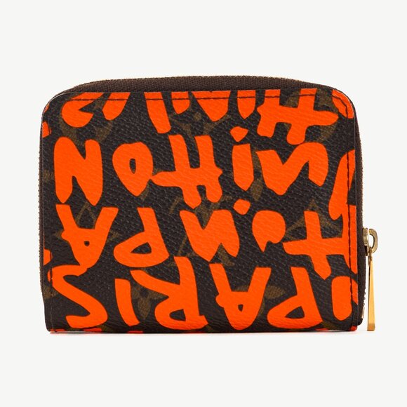 Louis Vuitton Zippy Orange Monogram Graffiti Coin Purse - Picture 4 of 11